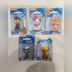 Lot of 5 Nickelodeon Paw Patrol Mini Figures New